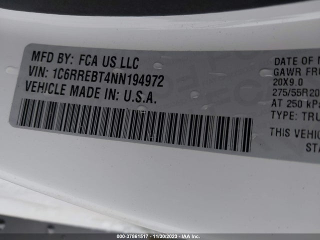 1C6RREBT4NN194972 RAM 1500