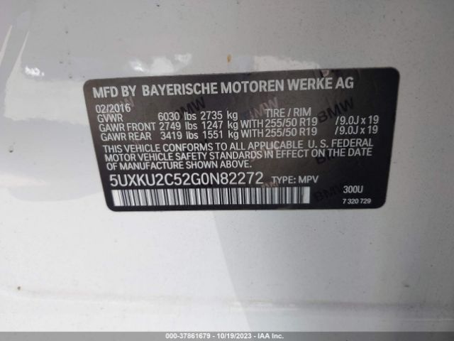 5UXKU2C52G0N82272 BMW X6 Xdrive35i