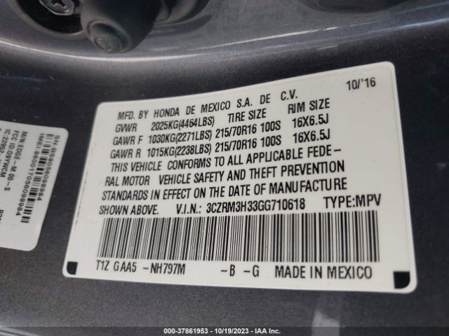 3CZRM3H33GG710618 Honda CR-V LX