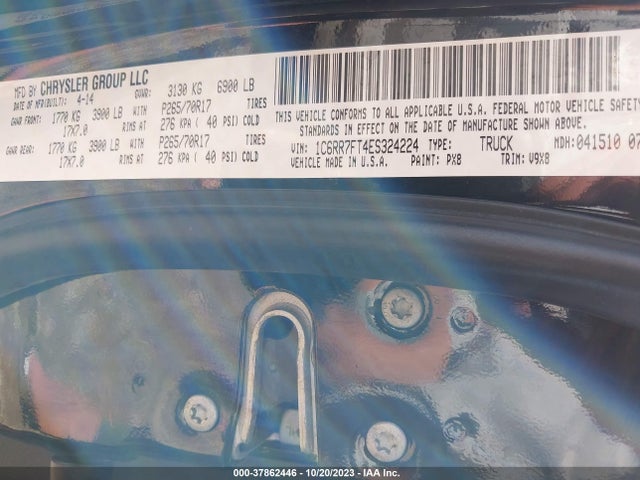 RAM 1500 Tradesman 2014 1C6RR7FT4ES324224 Image 9