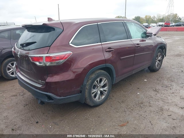 Toyota Highlander Le 2015 5TDBKRFH3FS183176 Image 4