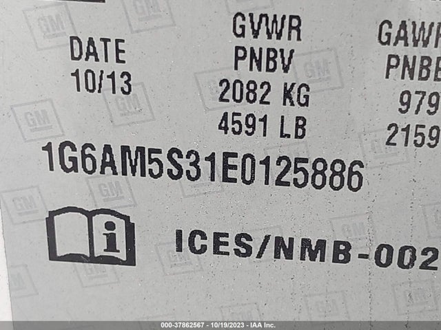 Cadillac Ats Premium 2014 1G6AM5S31E0125886 Image 9