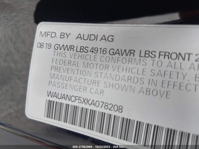 WAUANCF5XKA078208 Audi A5 45 Premium