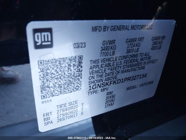 Chevrolet Suburban 4wd Premier 2023 1GNSKFKD1PR327154 Image 9