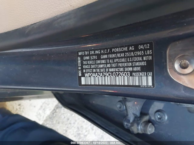 2012 PORSCHE PANAMERA WP0AA2A79CL072603 Photo 8