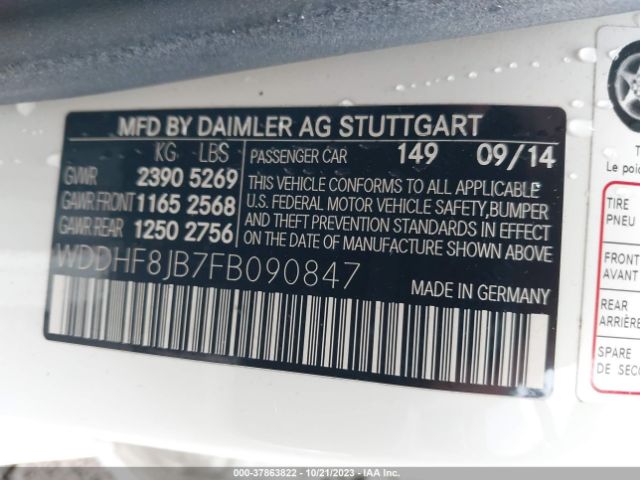 WDDHF8JB7FB090847 Mercedes-Benz E-class E 350