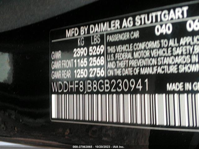 WDDHF8JB8GB230941 Mercedes-Benz E-class E 350