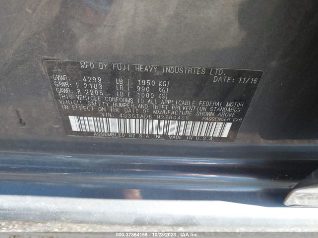 4S3GTAD61H3700405 Subaru Impreza Premium