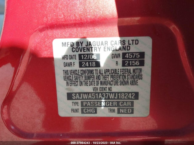 2007 JAGUAR X-TYPE SAJWA51A37WJ18242 Photo 8