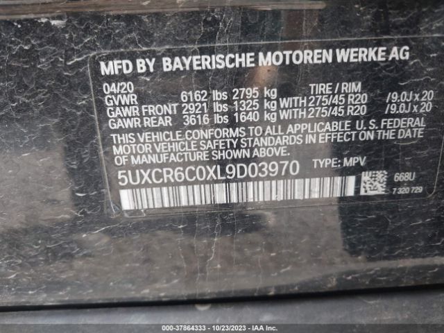 2020 BMW X5 5UXCR6C0XL9D03970 Photo 8