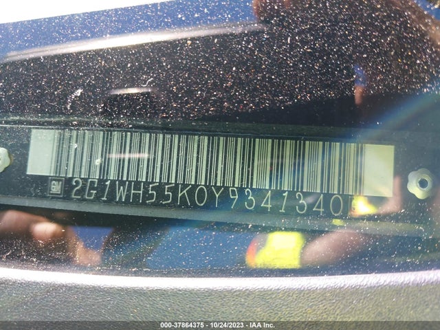 2000 CHEVROLET IMPALA LS VIN: 2G1WH55K0Y9341340