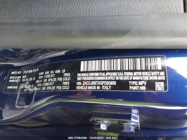 Jeep Renegade Latitude 2016 ZACCJBBTXGPD93958 Image 9