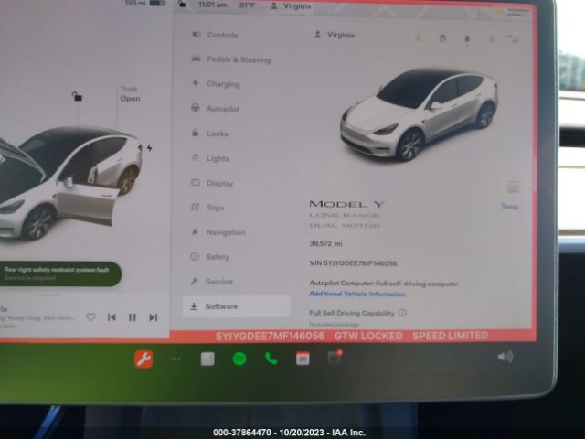 5YJYGDEE7MF146056 Tesla Model Y Long Range