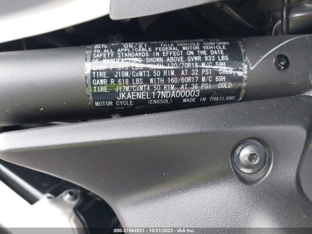 2022 KAWASAKI EN650 JKAENEL17NDA00003 Photo 9
