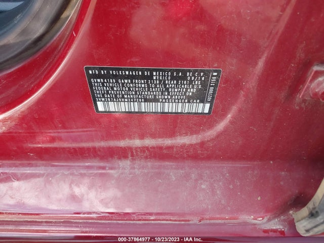 3VW2B7AJ9HM247266 Volkswagen Jetta 1.4t S