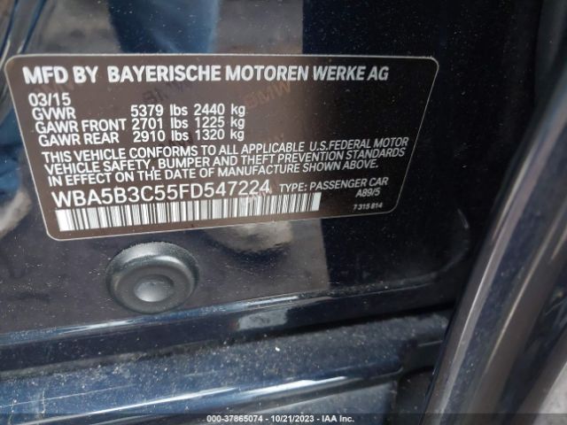 WBA5B3C55FD547224 BMW 5 Series 535i Xdrive