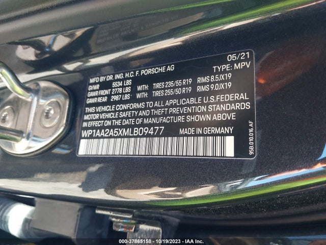 2021 PORSCHE MACAN WP1AA2A5XMLB09477 Photo 8