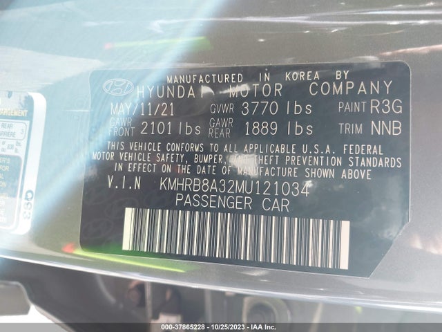 Hyundai Venue Se 2021 KMHRB8A32MU121034 Image 9