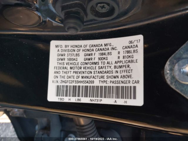 2HGFC2F55HH554269 Honda Civic Sedan Lx