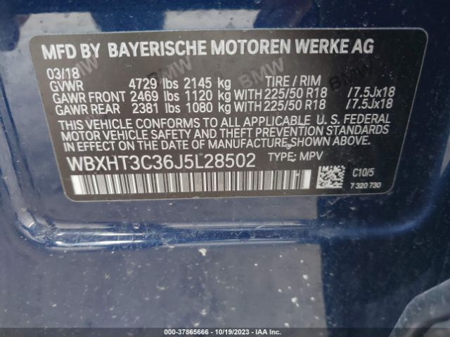 WBXHT3C36J5L28502 BMW X1 Xdrive28i