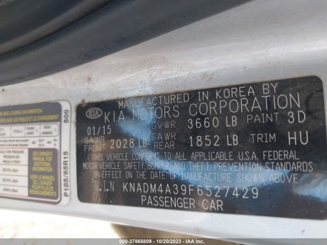 KNADM4A39F6527429 KIA RIO LX