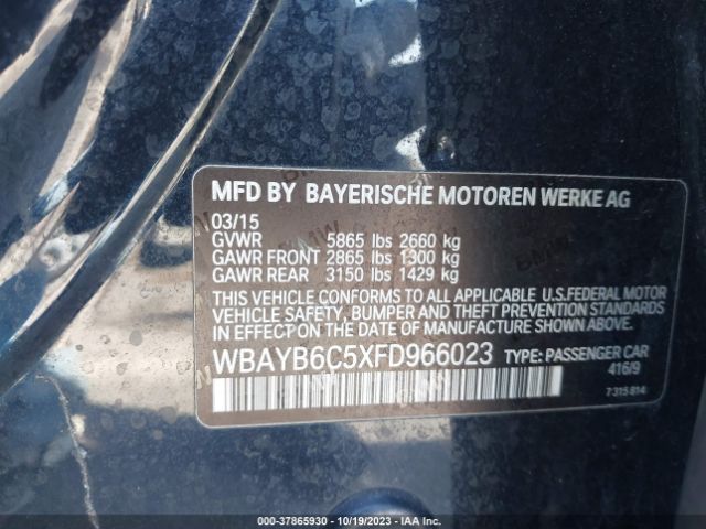 WBAYB6C5XFD966023 BMW 750i Xdrive