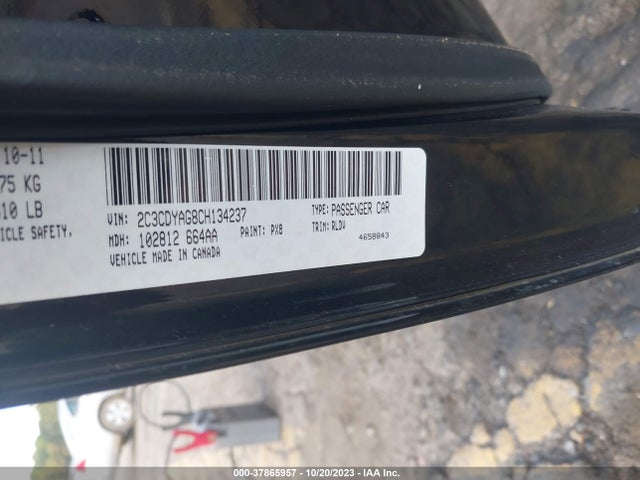 Продажа на аукционе авто 2012 Dodge Challenger Sxt Plus, vin: 2C3CDYAG8CH134237, номер лота: 37865957