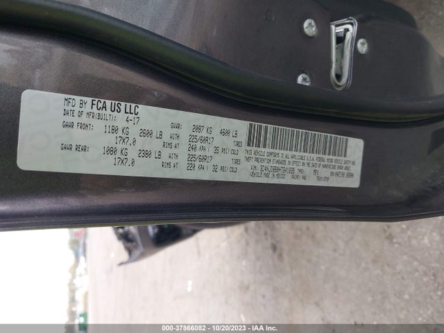 Jeep Compass Latitude 2017 3C4NJDBB0HT641835 Image 9