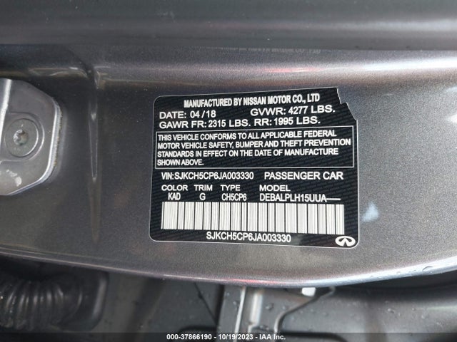 Infiniti Qx30 Pure 2018 SJKCH5CP6JA003330 Image 9
