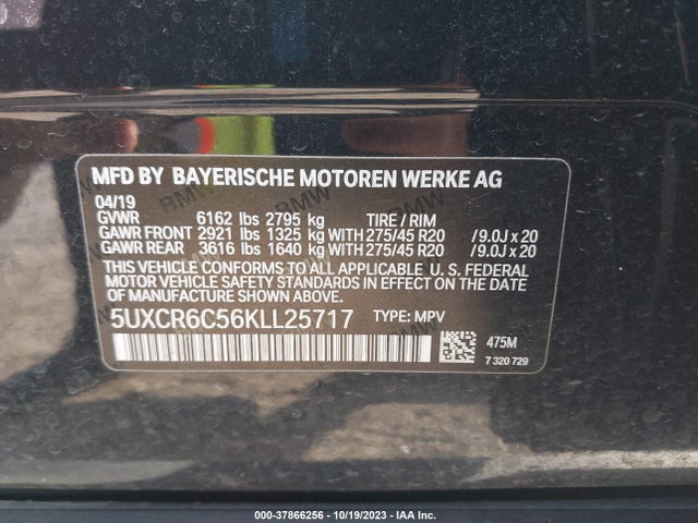 BMW X5 Xdrive40i 2019 5UXCR6C56KLL25717 Image 9