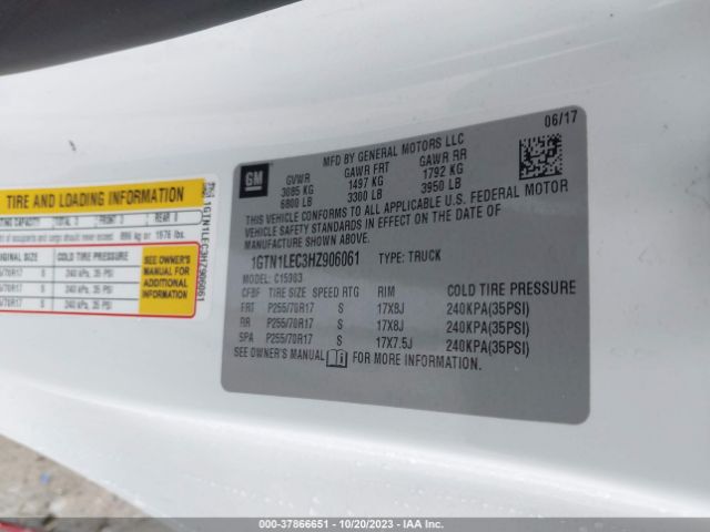 1GTN1LEC3HZ906061 GMC SIERRA 1500