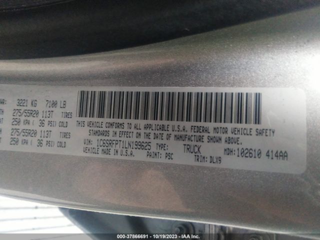 2020 RAM 1500 1C6SRFPT1LN199625 Photo 8