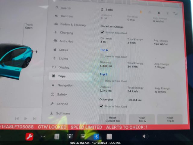 5YJ3E1EA8LF705088 Tesla Model 3 Standard Range