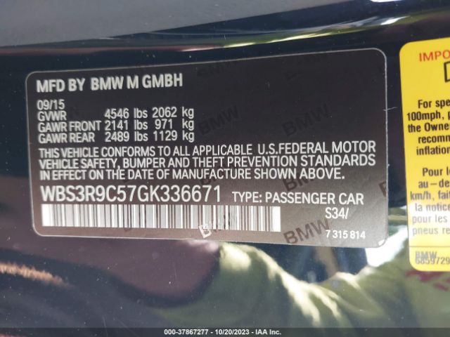 WBS3R9C57GK336671 BMW M4