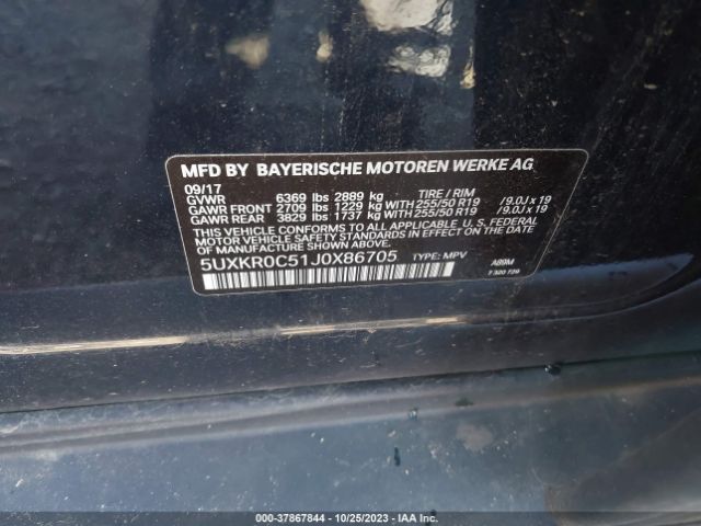 5UXKR0C51J0X86705 BMW X5 Xdrive35i