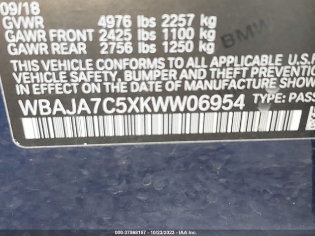 WBAJA7C5XKWW06954 BMW 530i Xdrive