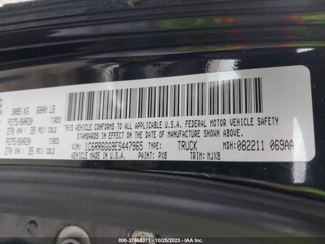 1C6RR6GG9ES447965 RAM 1500 Lone Star