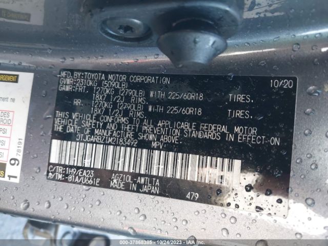 2021 LEXUS NX JTJGARBZ1M2183492 Photo 8