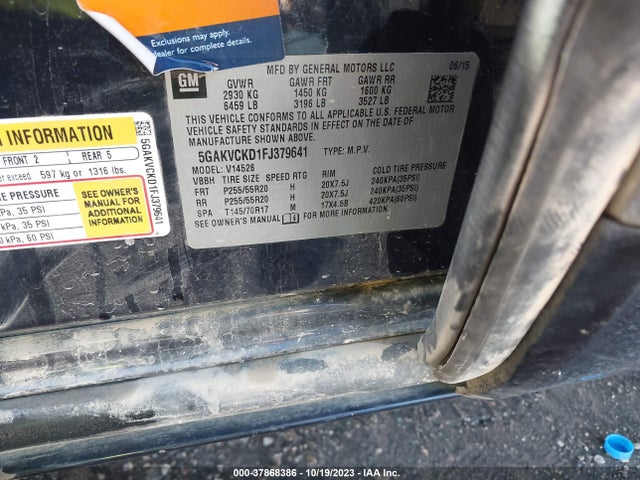 5GAKVCKD1FJ379641 Buick Enclave Premium