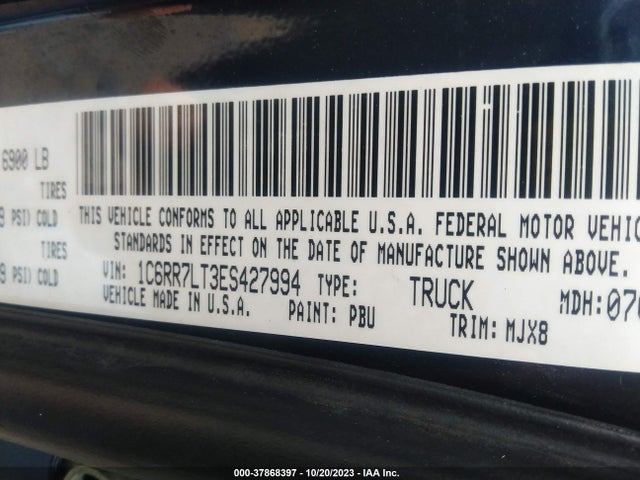 1C6RR7LT3ES427994 RAM 1500 Big Horn