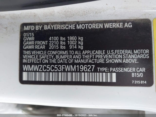 2015 MINI COUNTRYMAN WMWZC5C53FWM19627 Photo 8