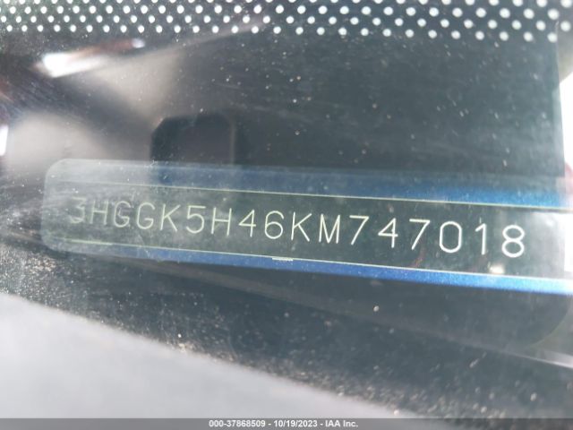 3HGGK5H46KM747018 Honda FIT LX