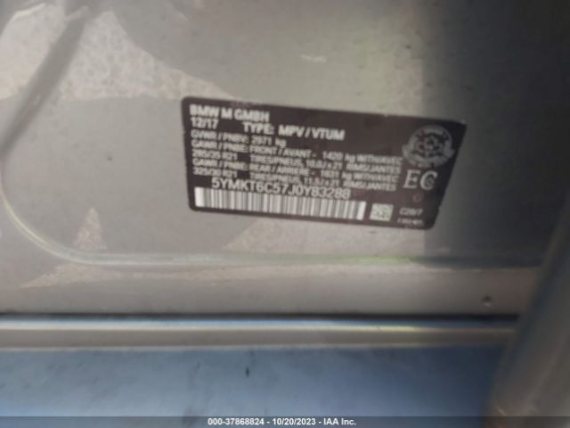 5YMKT6C57J0Y83288 BMW X5 M