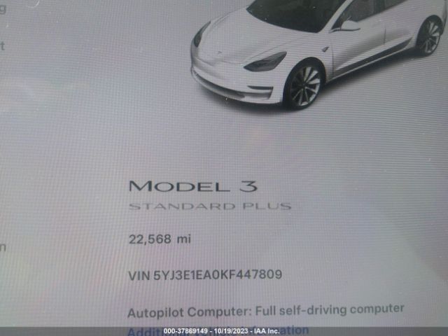 5YJ3E1EA0KF447809 Tesla Model 3 Range
