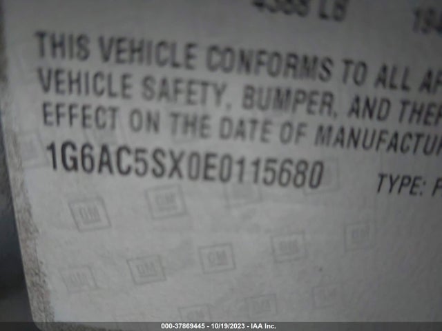 1G6AC5SX0E0115680 Cadillac Ats Performance