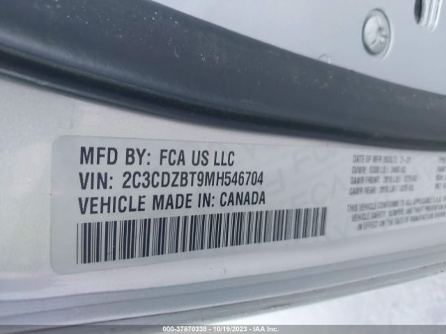 2C3CDZBT9MH546704 Dodge Challenger R/t