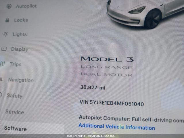 2021 TESLA MODEL 3 5YJ3E1EB4MF051040 Photo 6