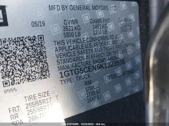 1GTG5CEN6K1323536 GMC Canyon 2wd Sle