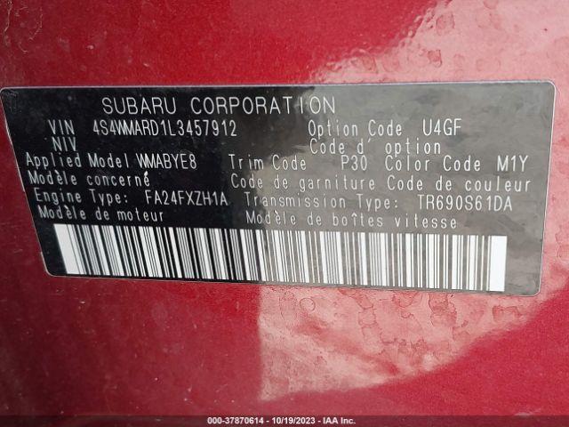 4S4WMARD1L3457912 Subaru Ascent Touring