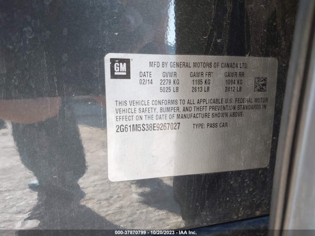 Cadillac XTS LUXURY 2014 2G61M5S38E9267027 Image 9